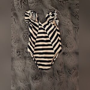 Tea Collection Navy and White Striped Swimsuit